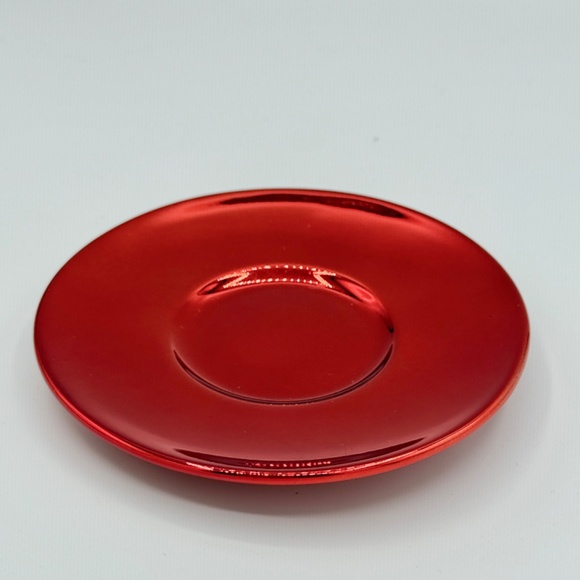 Starbucks | 2013 Silver & Red Mini Holiday Mug Plate Demi Espresso Set - Picture 8 of 11